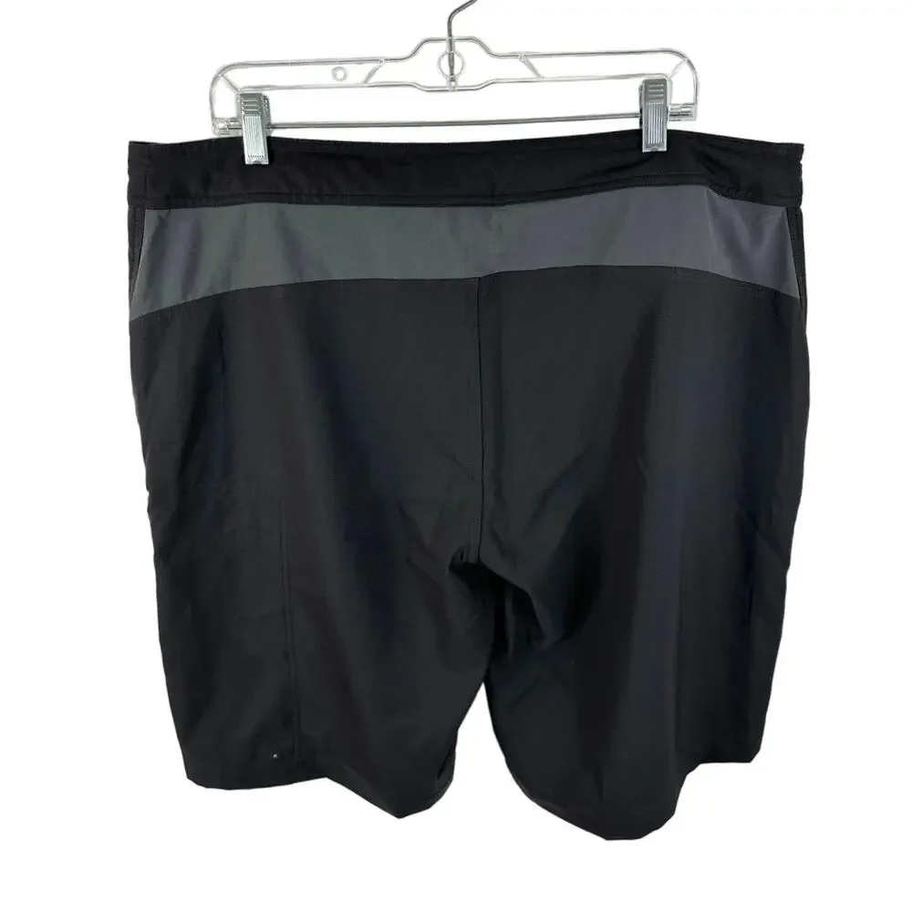 North Face Pacific Creek Boardshorts Black Size 40 Hybrid Shorts Pockets
